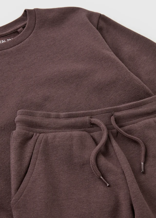 Boys Brown Sweatshirt & Jogging Bottom Set (1-8yrs)