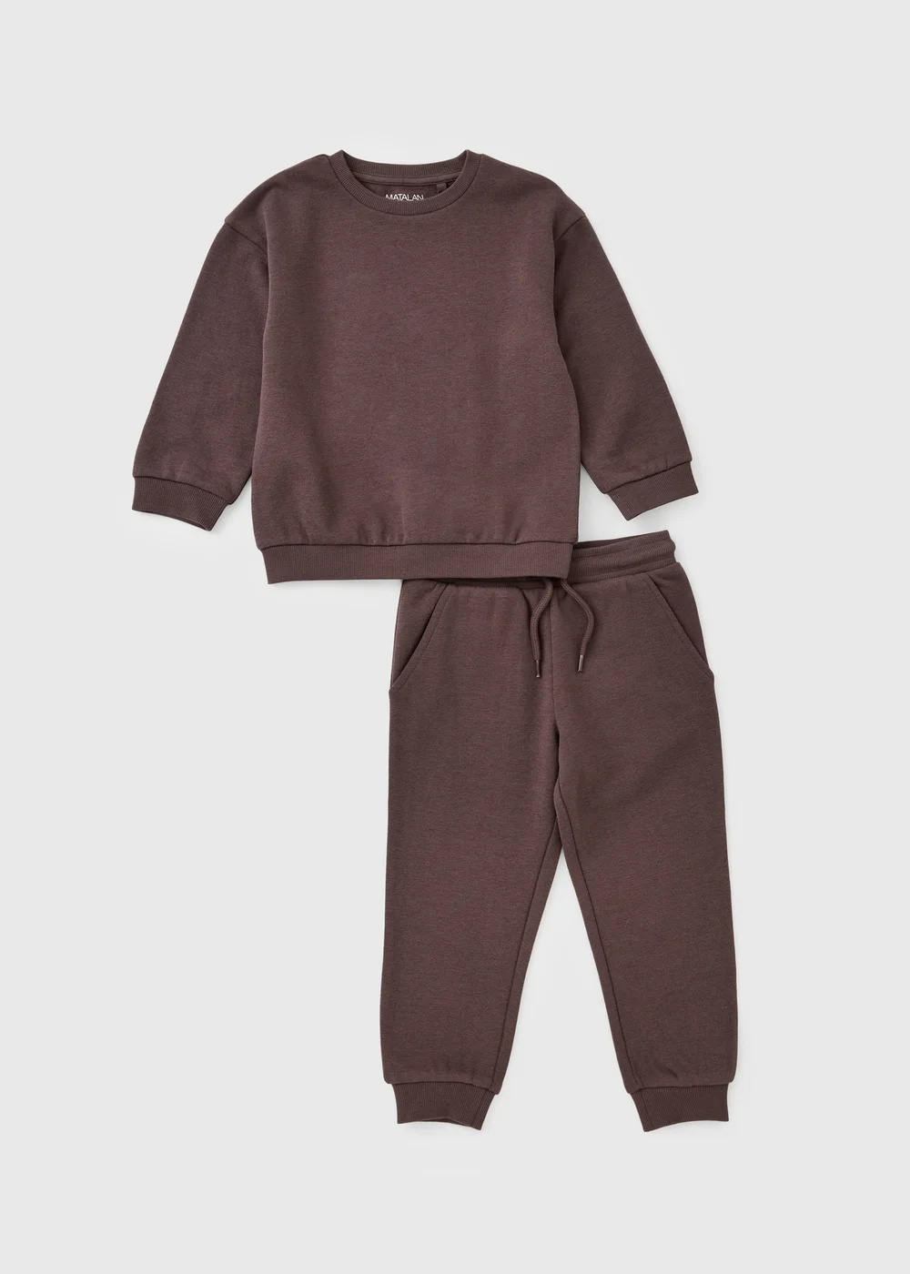 Boys Brown Sweatshirt & Jogging Bottom Set (1-8yrs) - 1-1.5 Yrs Image 1
