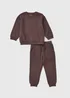 Boys Brown Sweatshirt & Jogging Bottom Set (1-8yrs) - 1-1.5 Yrs Image 1