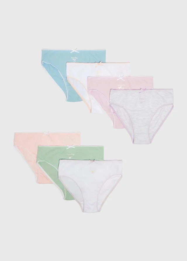 5 Pack Girls Multicolour Knickers (1.5-13yrs)