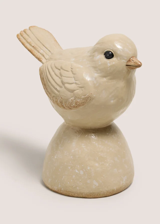 Beige Bird Ornament