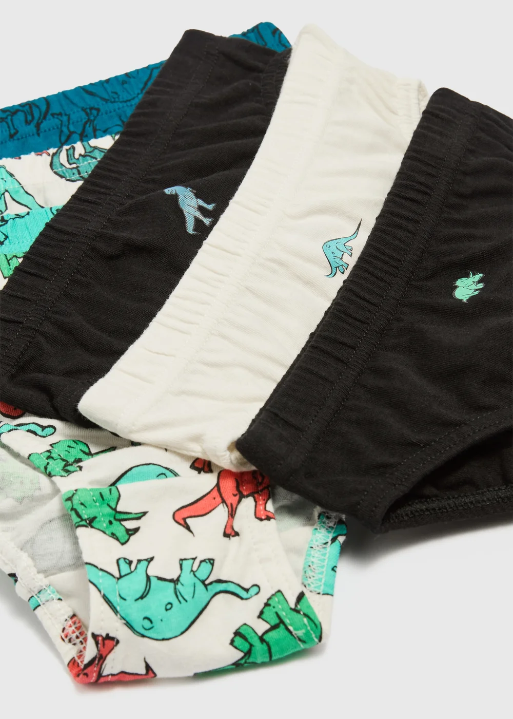 7 Pack Boys Multi Dino Briefs (1.5-11yrs) - 1.5 - 2 Yrs Image 2