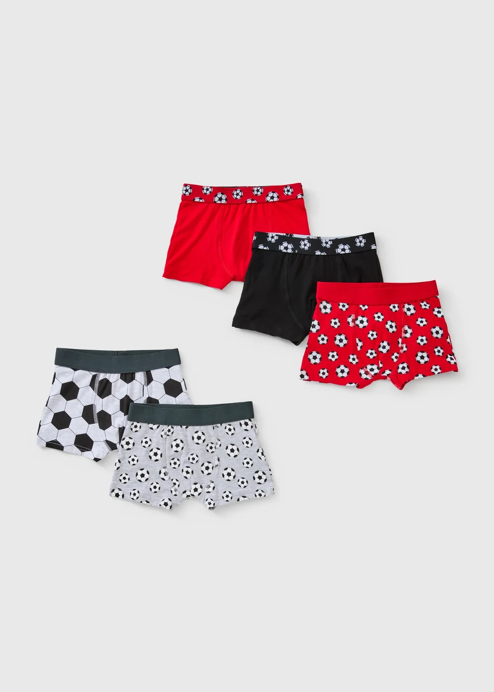 5 Pack Boys Football Trunks (2-13 Yrs) - 2-3 Yrs Image 1