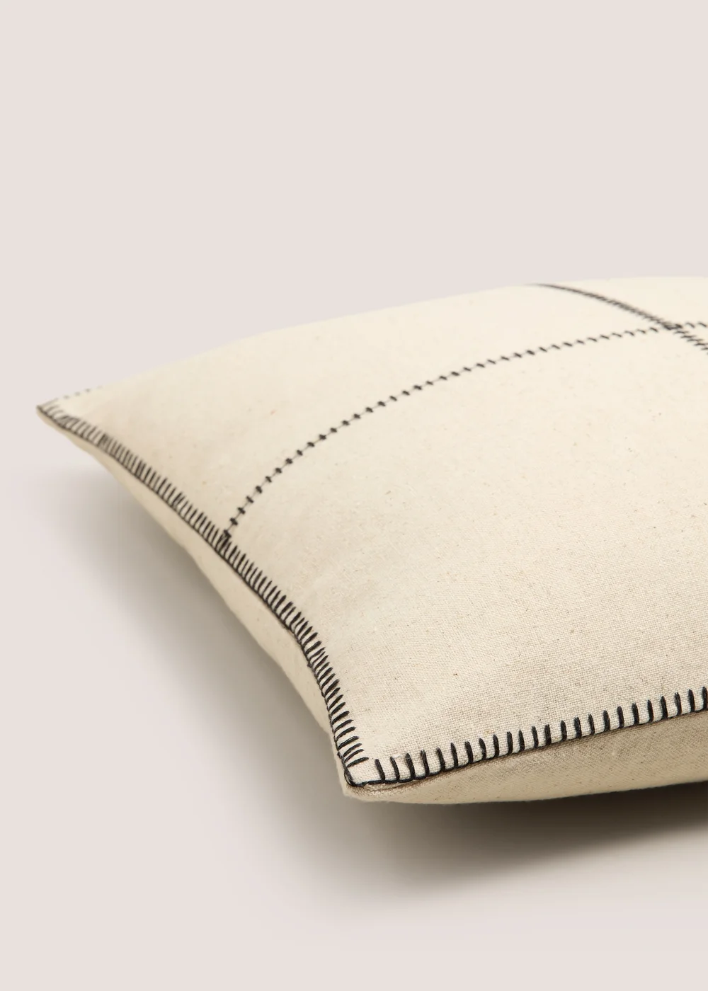 Cream Blanket Stitch Cushion Image 2