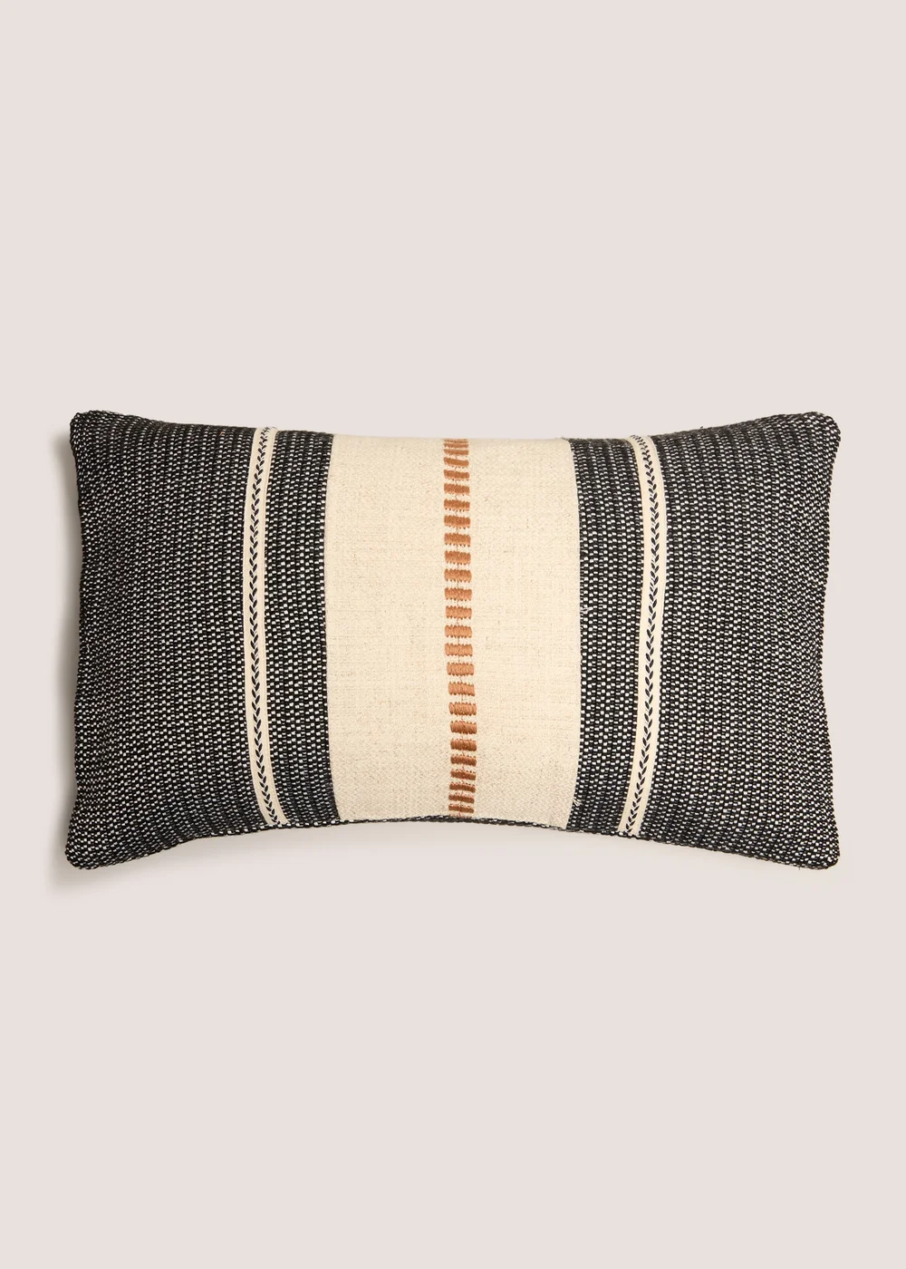 Monochrome Stripe Cushion Image 1