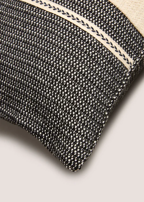 Monochrome Stripe Cushion Image 2