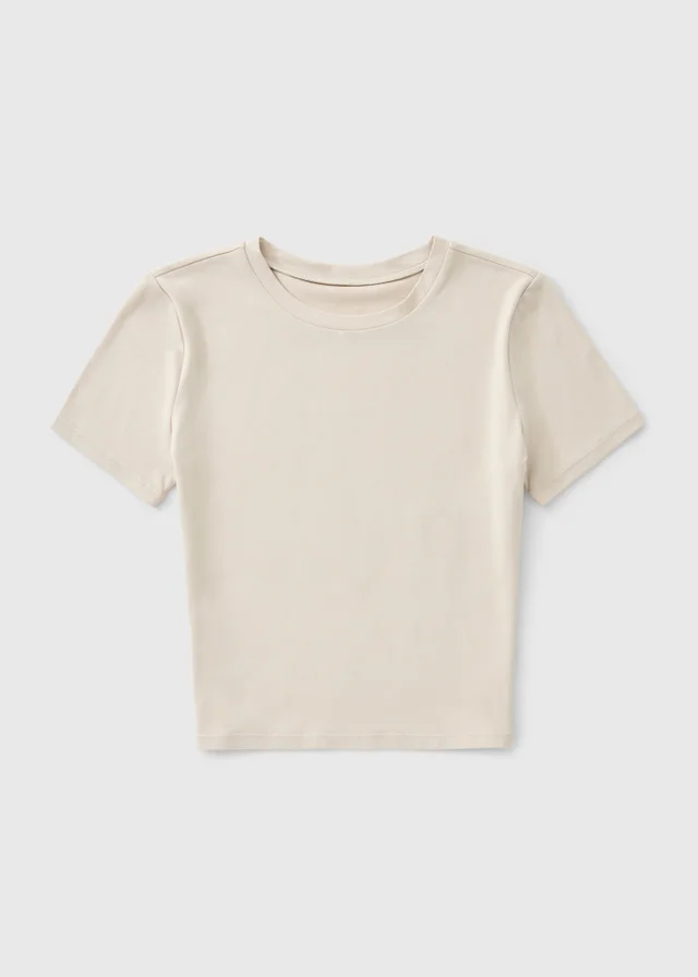 Souluxe Girls Cream Soft Touch T-Shirt (7-15yrs)