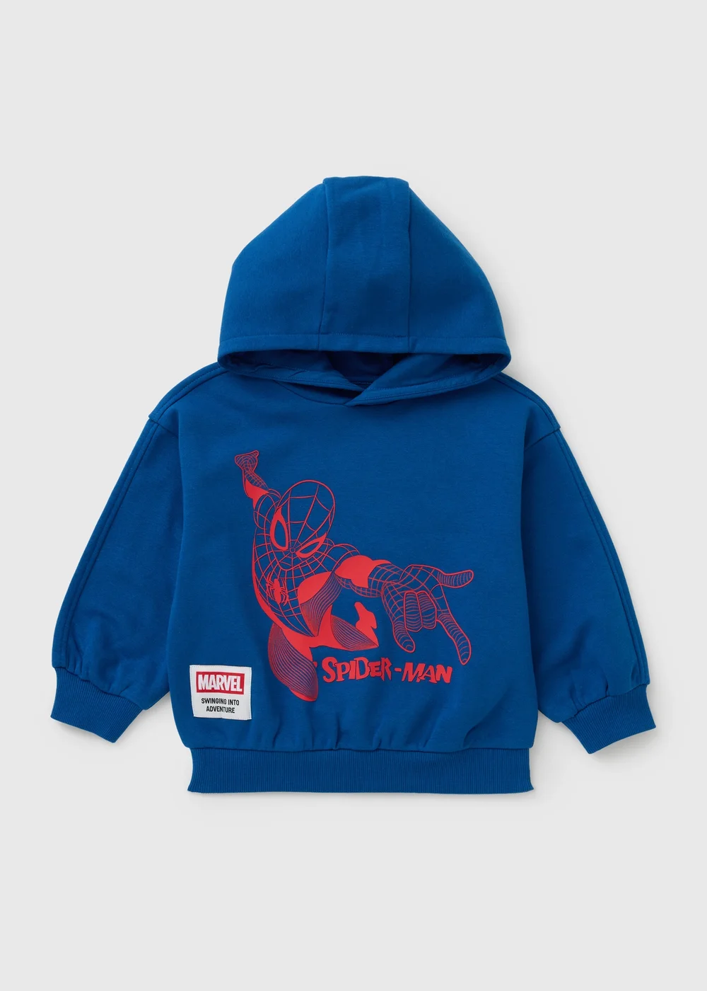 Marvel Navy Spider-Man Hoodie (2-13yrs) - 8 Yrs Image 1