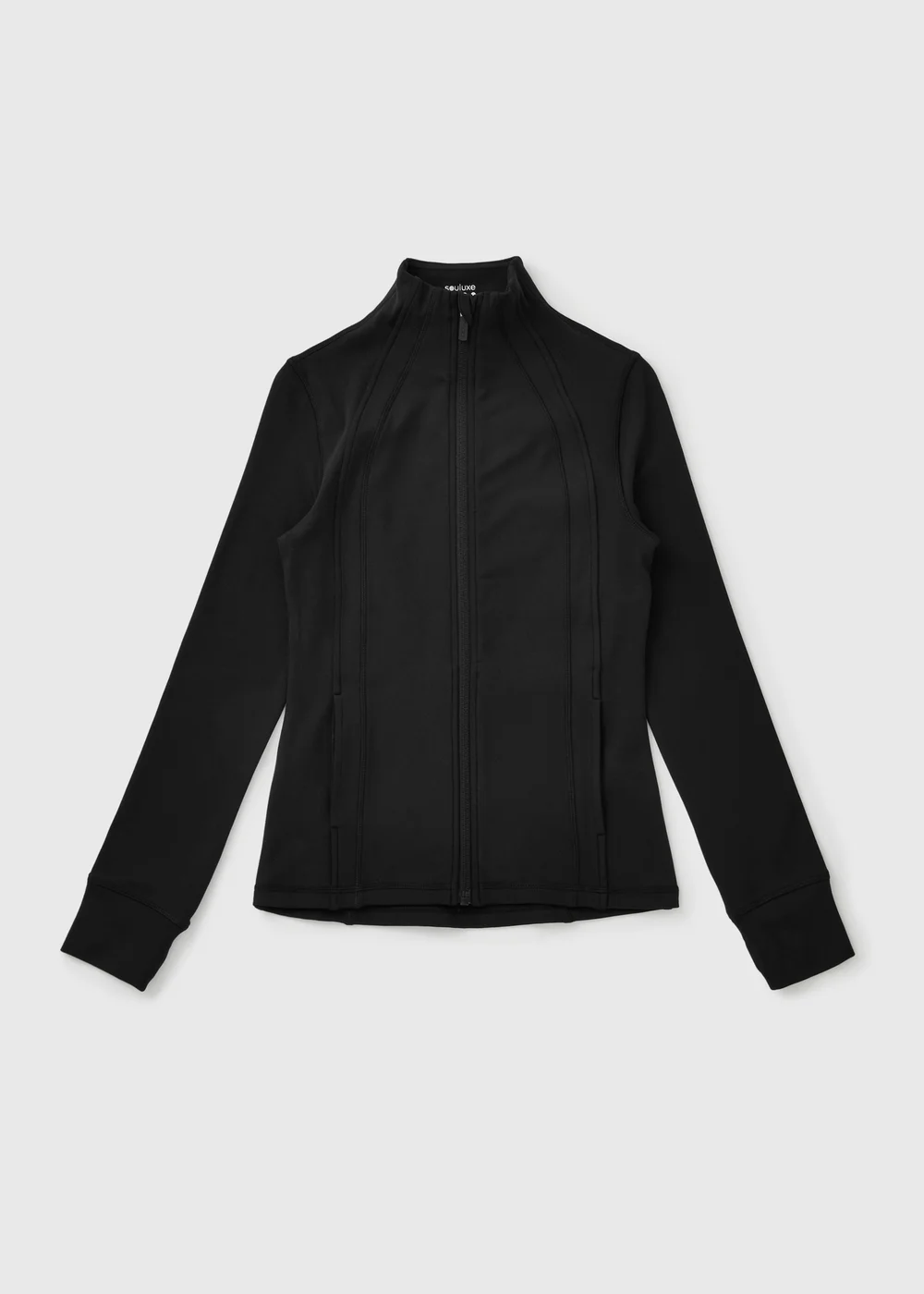 Souluxe Girls Black Zip Sports Jacket (7-15yrs) - 7 Yrs Image 1
