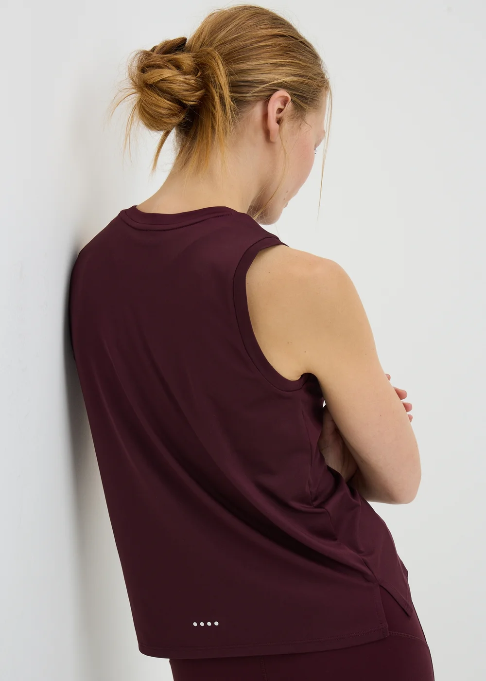 Souluxe Burgundy Boxy Vest Top - S Image 2