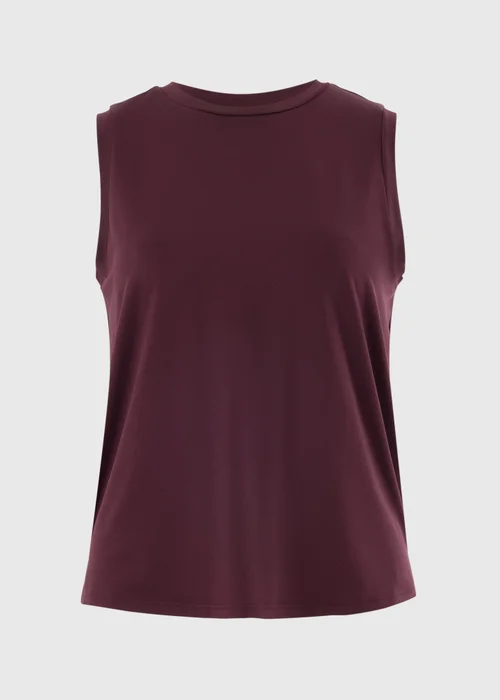Souluxe Burgundy Boxy Vest Top - S Image 4