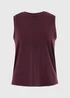 Souluxe Burgundy Boxy Vest Top - S Image 4