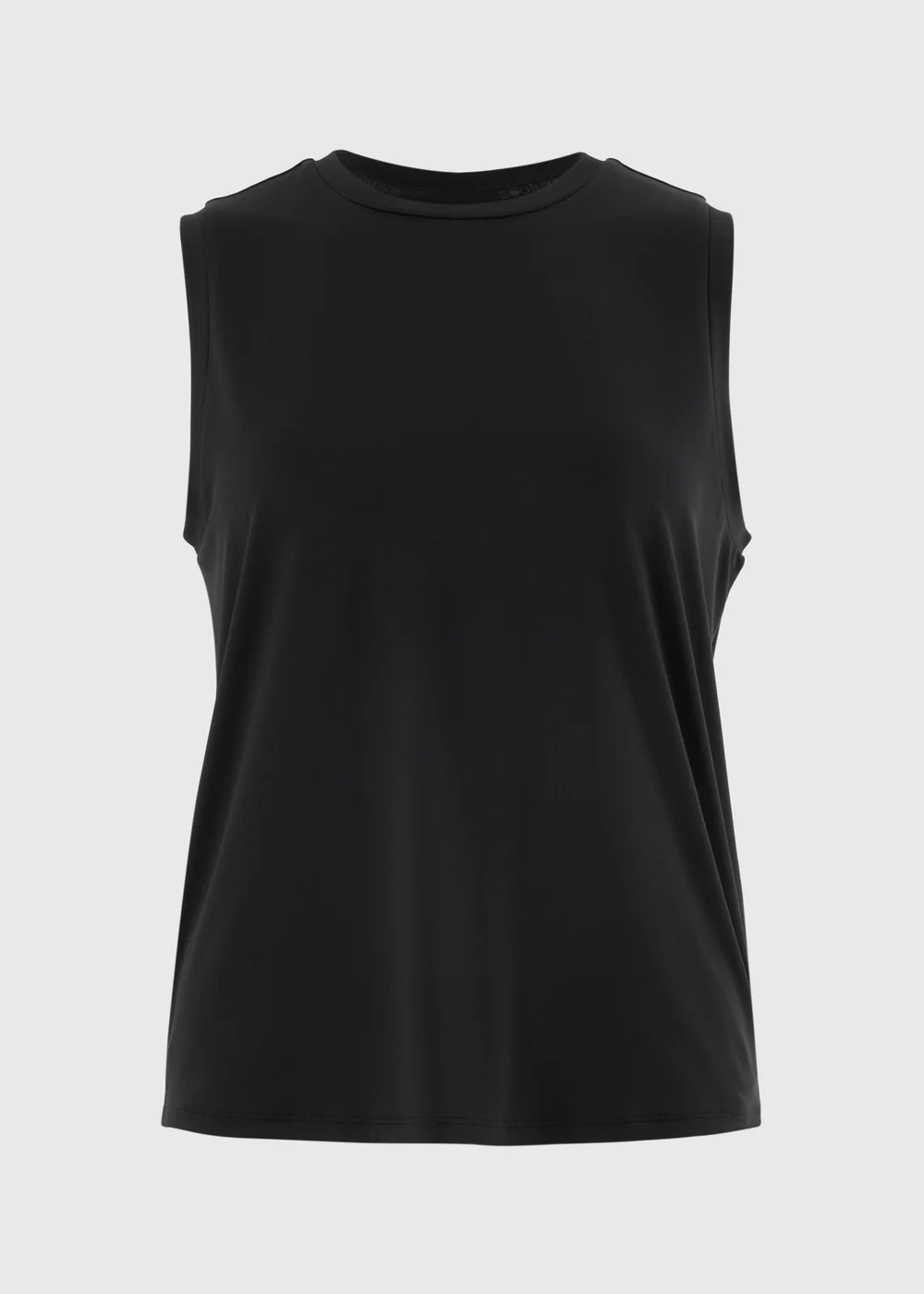 Souluxe Black Boxy Sports Vest Top - S Image 1