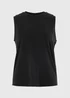 Souluxe Black Boxy Sports Vest Top - S Image 1