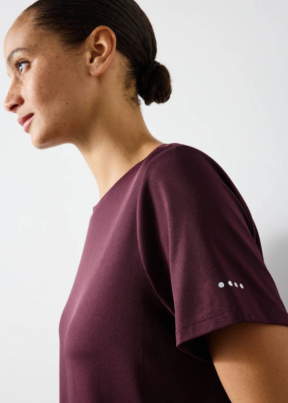 Burgundy Longline T-Shirt - S Image 3