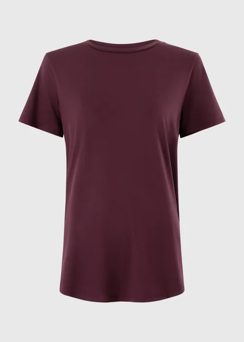 Burgundy Longline T-Shirt - S Image 5