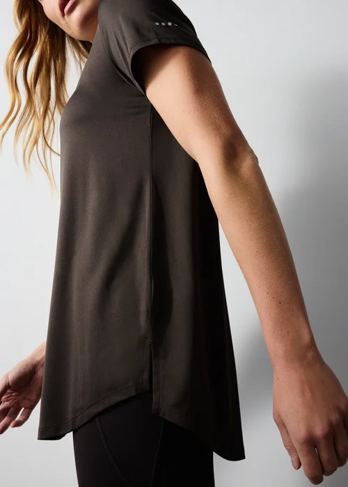 Souluxe Brown Longline T-Shirt - S Image 3