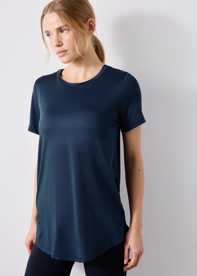Souluxe Navy Longline T-Shirt