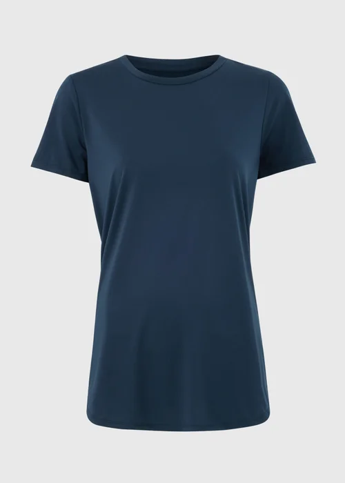 Souluxe Navy Longline T-Shirt - S Image 4