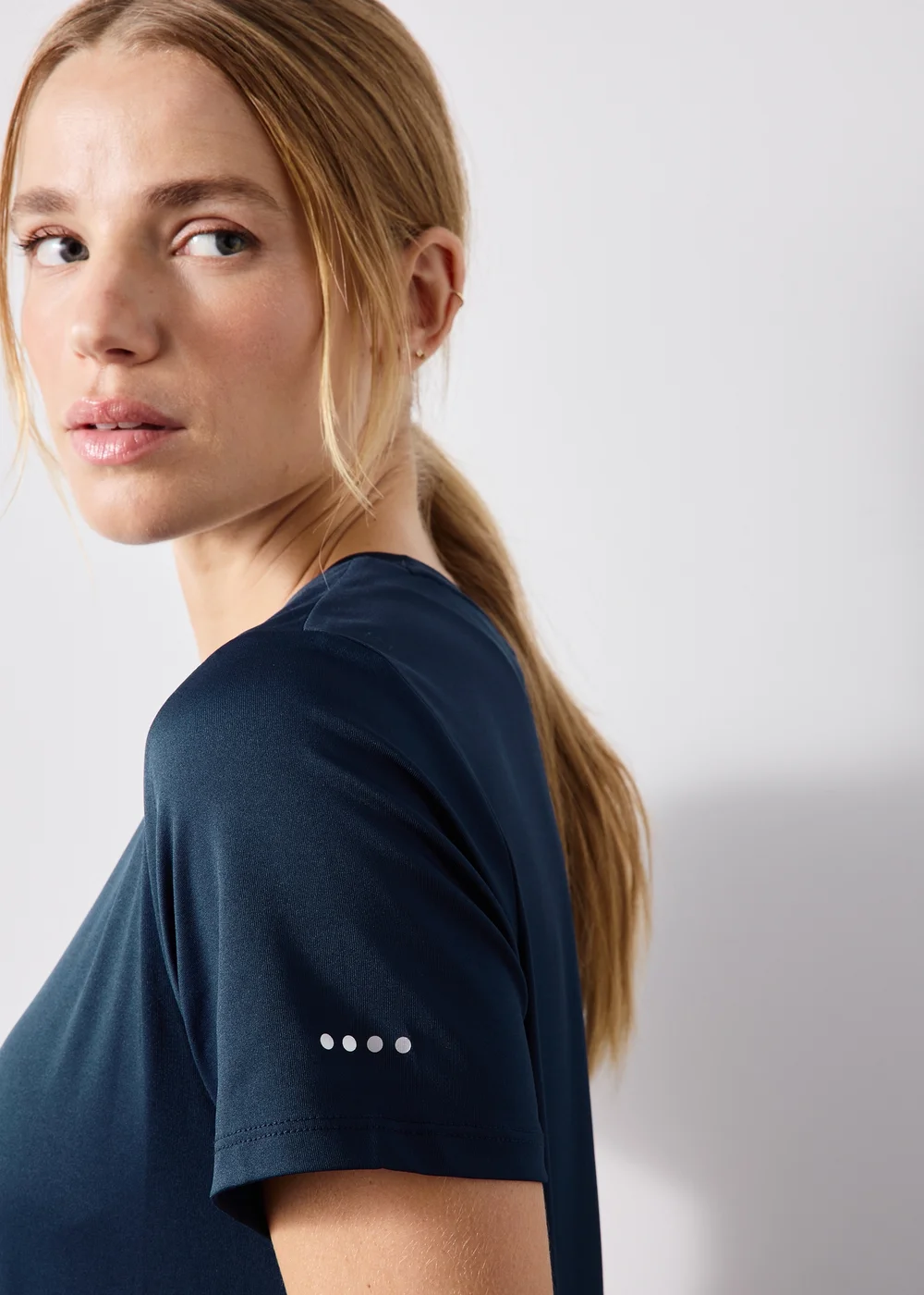 Souluxe Navy Longline T-Shirt - S Image 3