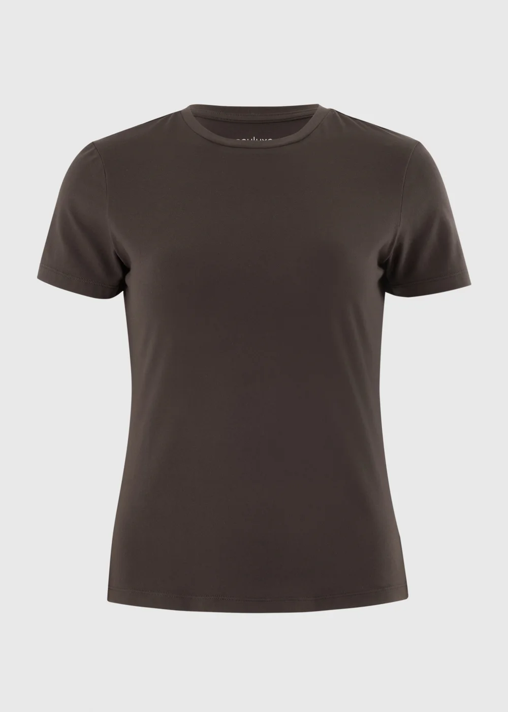 Souluxe Chocolate Brown Fitted T-Shirt - 6 Image 3