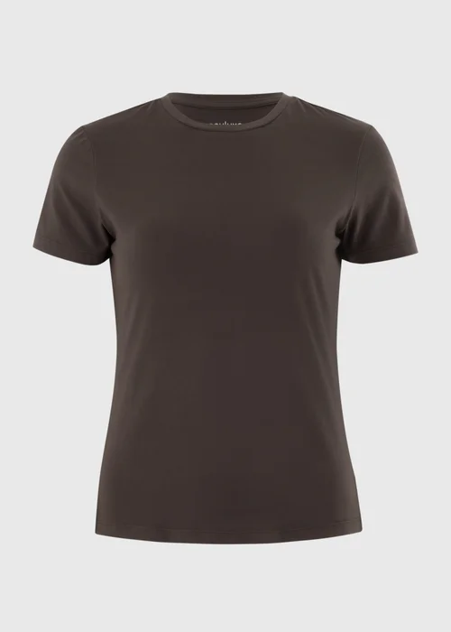 Souluxe Chocolate Brown Fitted T-Shirt - 6 Image 3