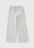 Girls Grey Wide Leg Jogging Bottoms (7-15yrs) - 7 Yrs Image 1