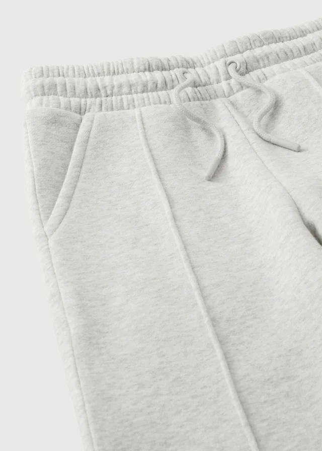 Girls Grey Wide Leg Jogging Bottoms (7-15yrs)