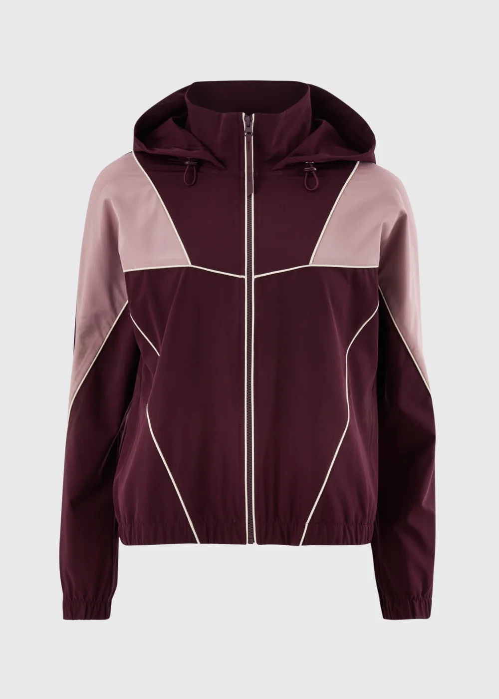 Souluxe Burgundy Piped Running Jacket - S Image 4