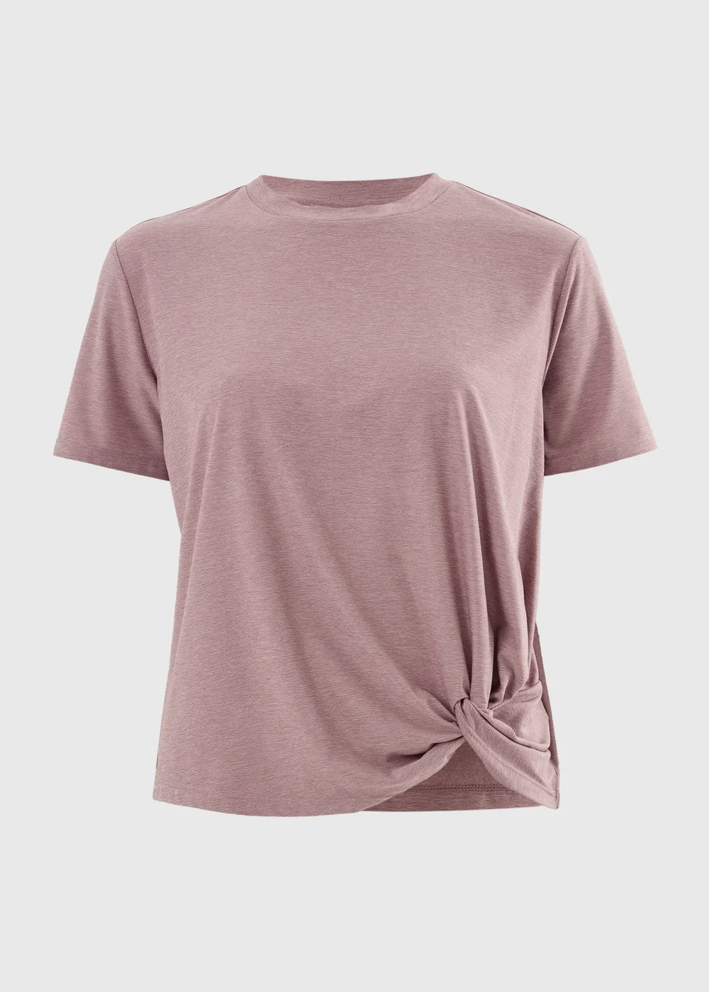 Souluxe Mauve Twist Knot Sports T-Shirt - S Image 3