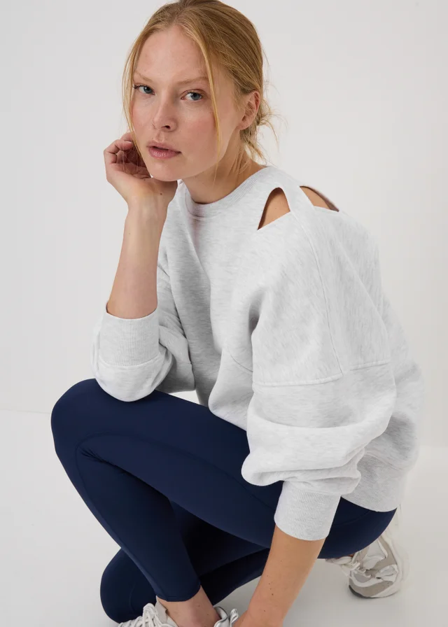 Souluxe Grey Cut Out Sweatshirt