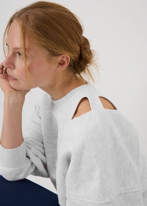 Souluxe Grey Cut Out Sweatshirt - XS Image 3