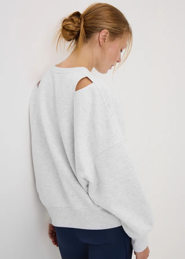 Souluxe Grey Cut Out Sweatshirt