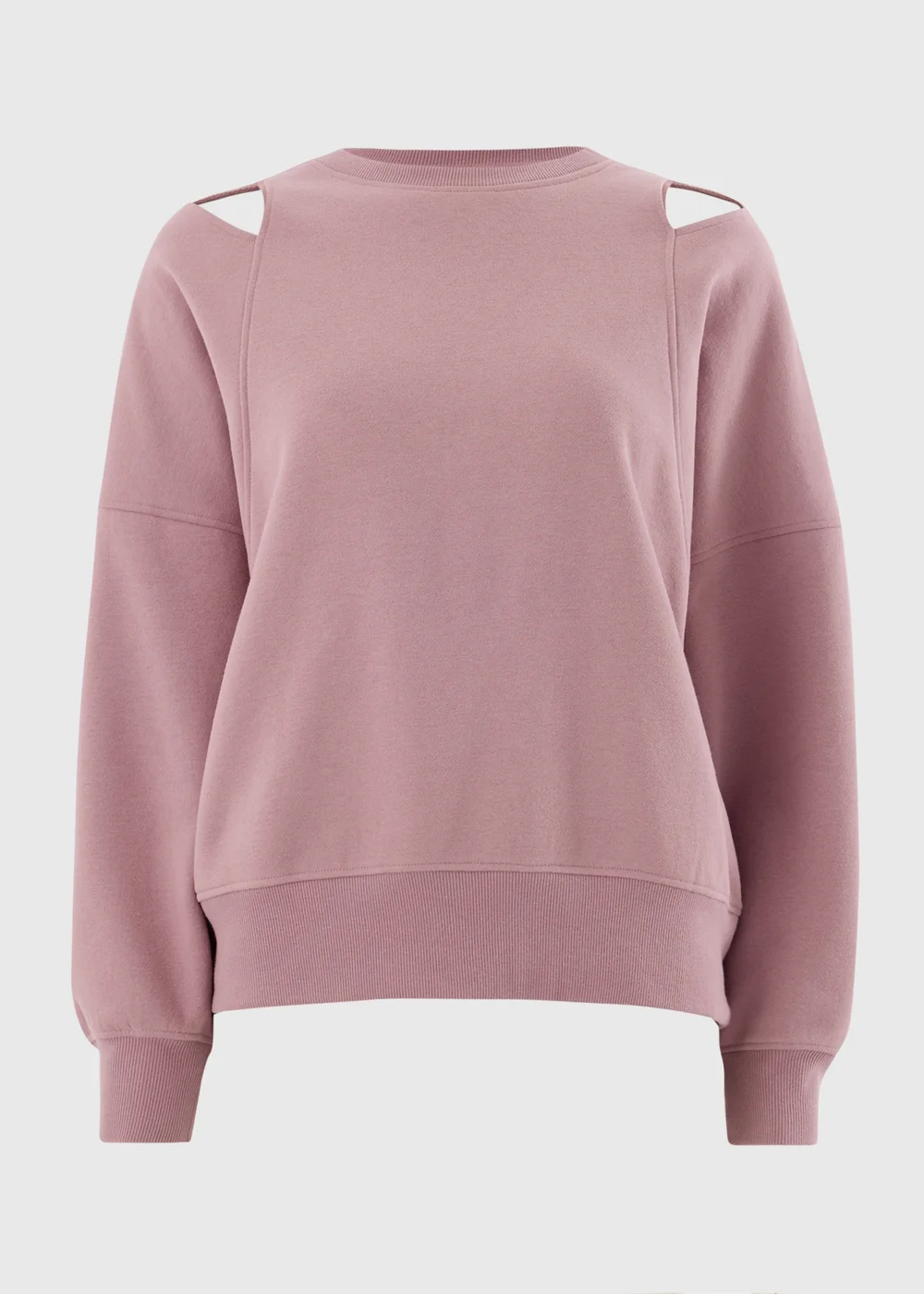 Souluxe Mauve Cut Out Sweatshirt - M Image 4