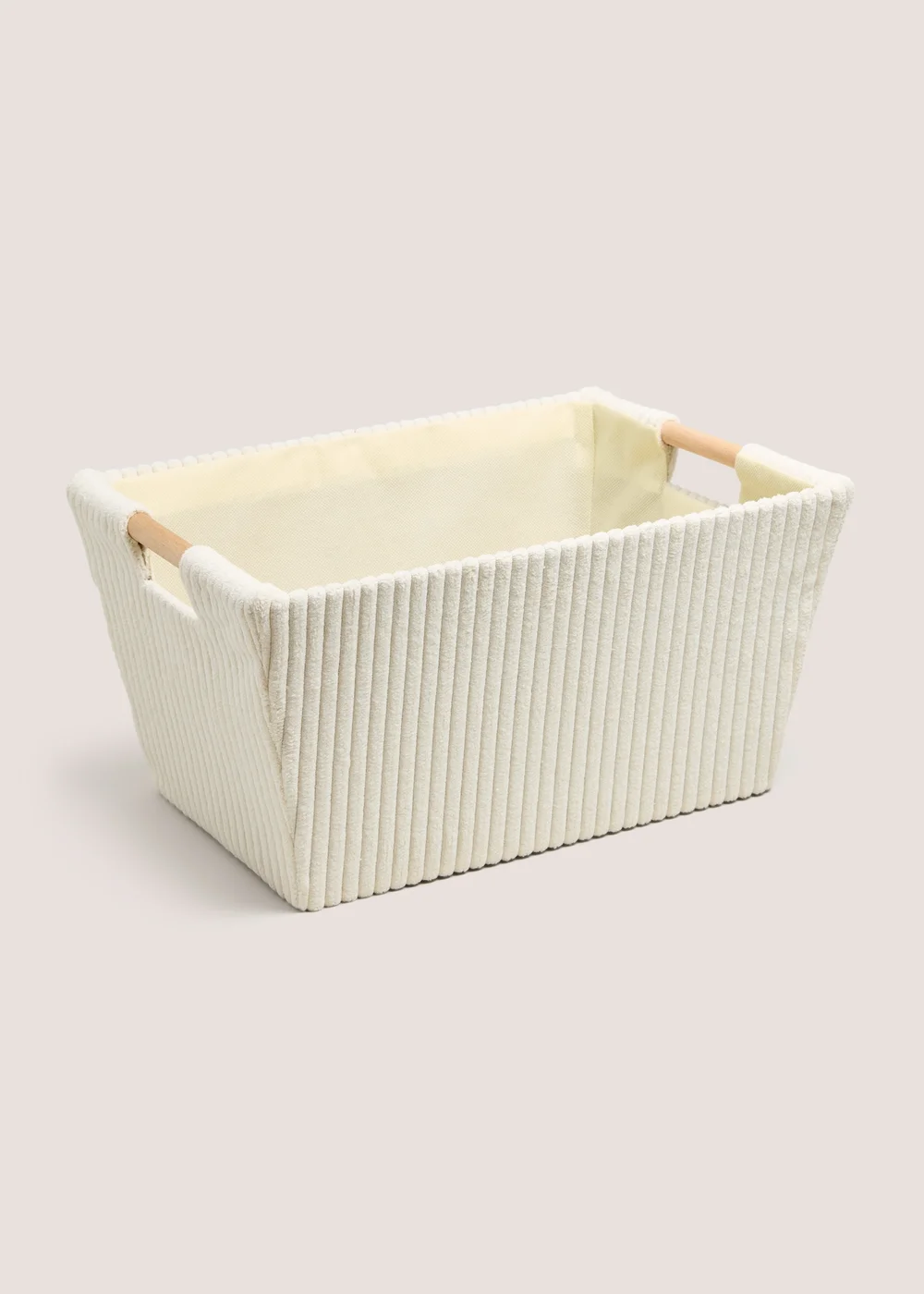 Cream Cord Paper Tray Storage Basket Image 1