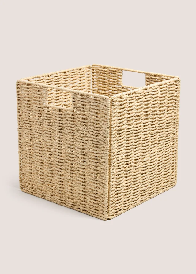 Natural Paper Rope Foldable Box