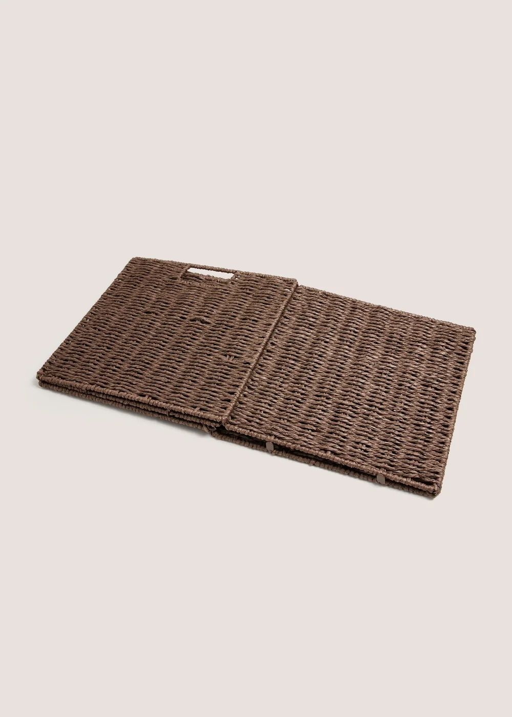 Chocolate Paper Rope Foldable Storage Box Image 2