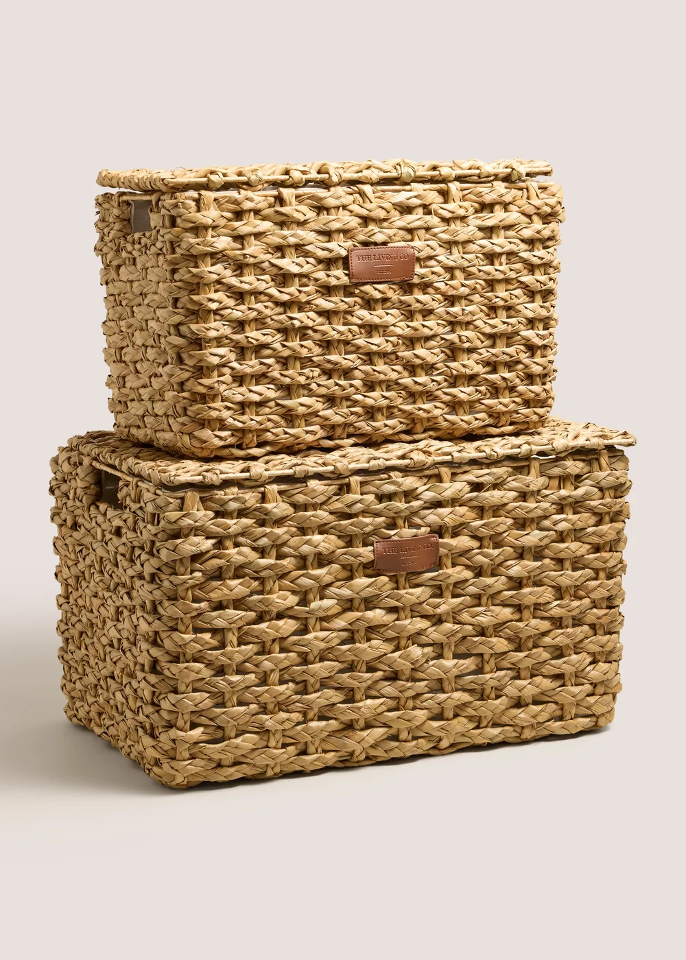 2 Pack Natural Chunky Storage Trunks Image 1
