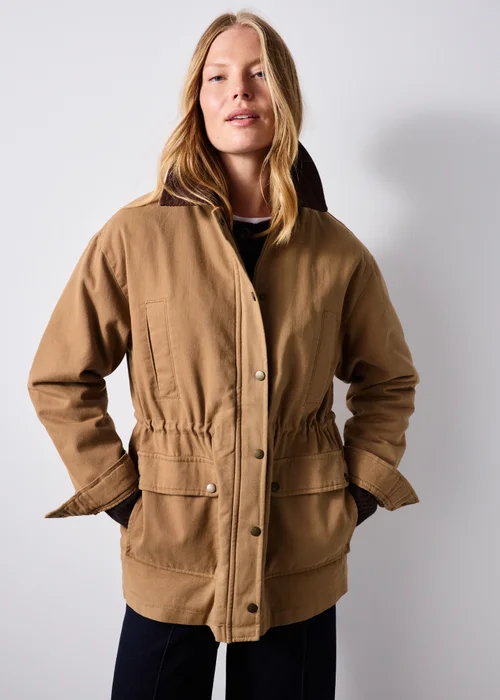 Camel Twill Barn Jacket - 8 Image 1