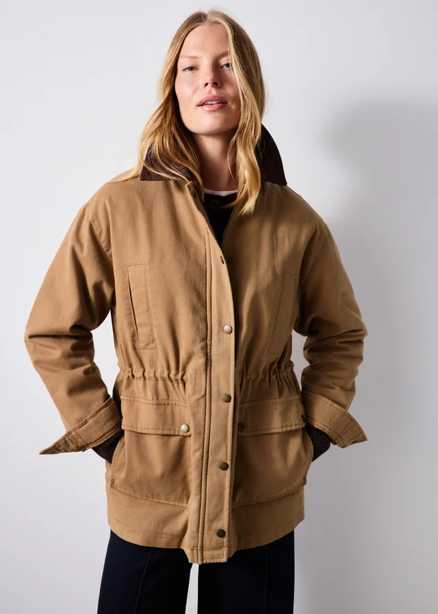 Camel Twill Barn Jacket