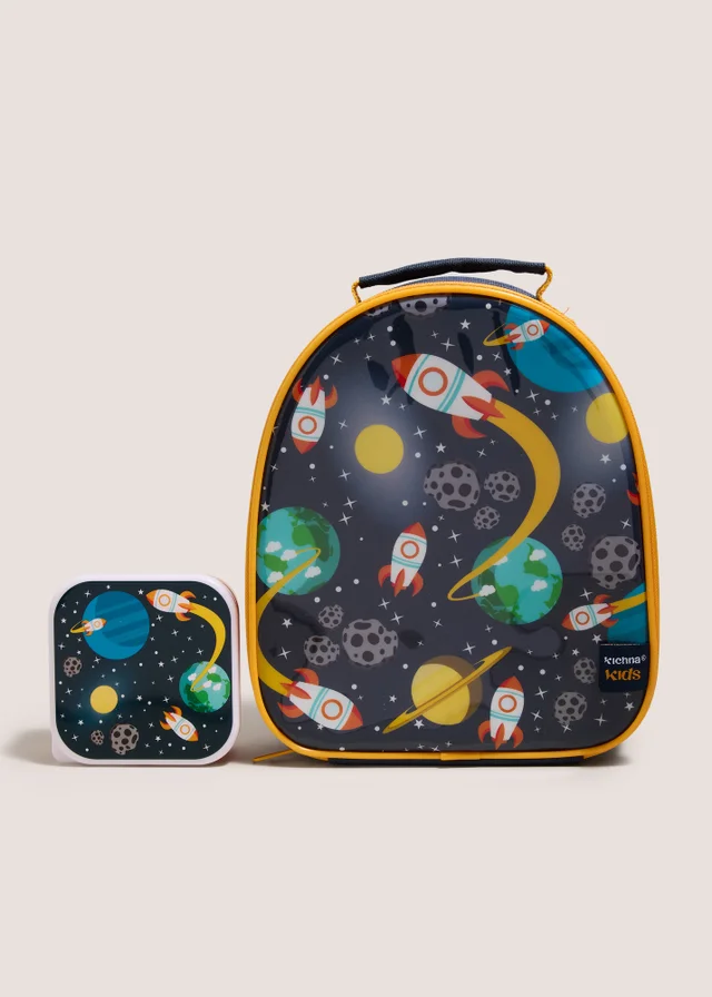 Polar Gear Black Space Lunch Bag & Snack Box