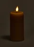 Neutral Ribbed LED Candle Image 2