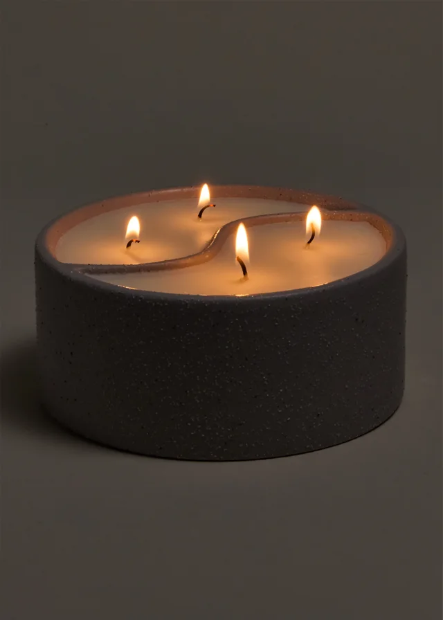 Breathe Grey Segmented Candle