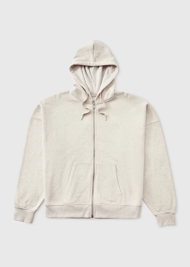 Oatmeal Zip Hoodie