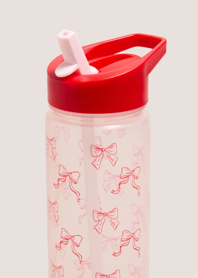 Pink Bow Water Bottle