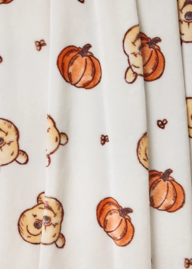 Disney Winnie The Pooh Cream Pumpkin Throw