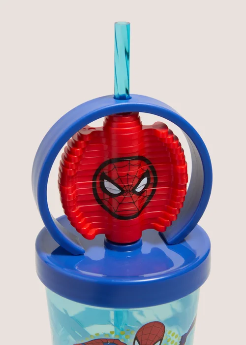Disney Spiderman Kids Red Fidget Spinner Tumbler Image 2