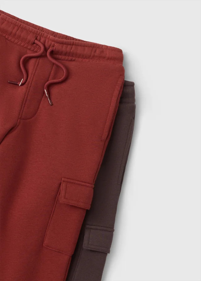 2 Pack Boys Cargo Joggers (1-8 Yrs)