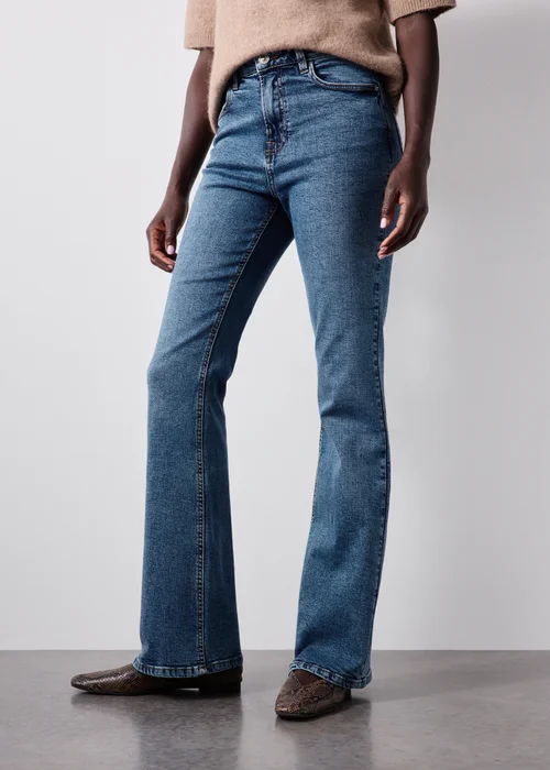 Mid Wash Bootcut Jeans - 26/L29 Image 2