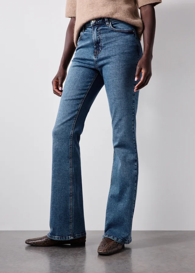 Mid Wash Bootcut Jeans